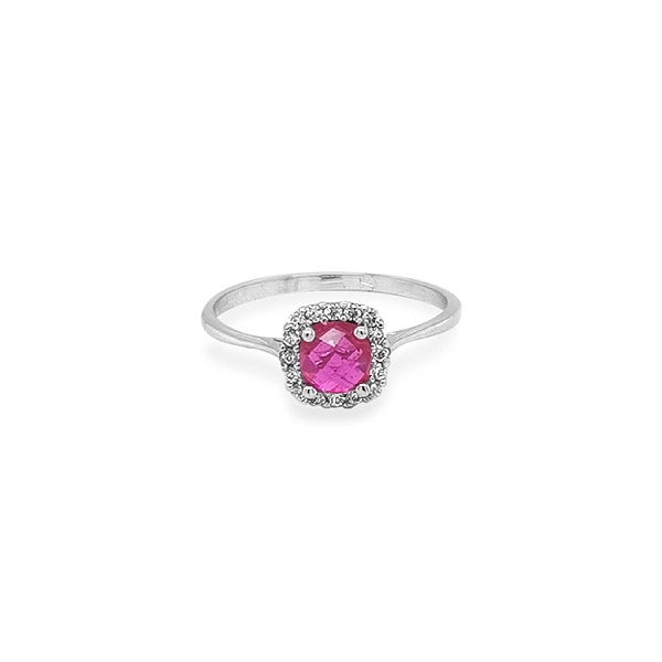 Gold Ring with Colored Stones