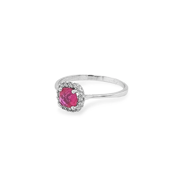 Gold Ring with Colored Stones