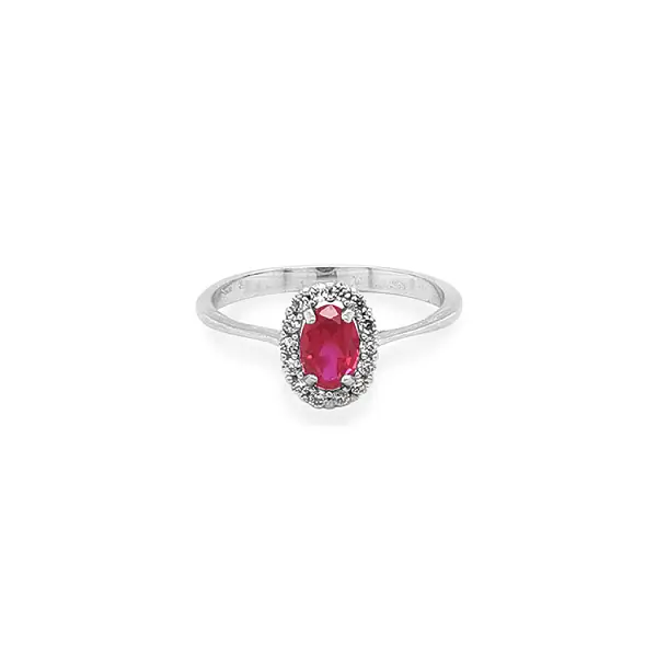 Gold Ring with Colored Stones