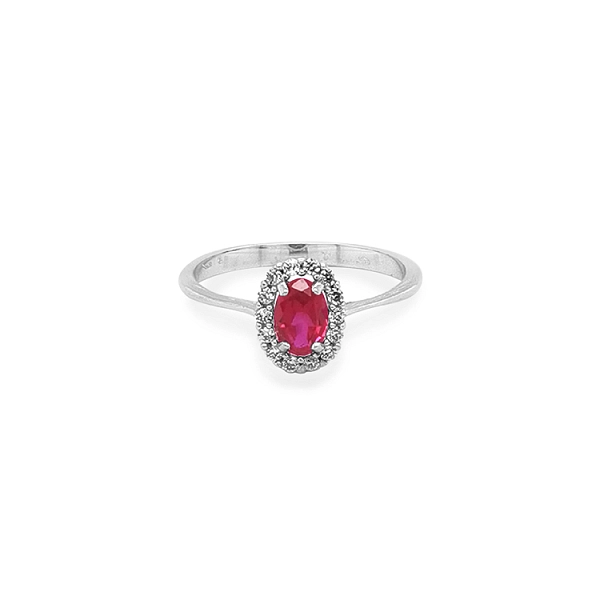 Gold Ring with Colored Stones
