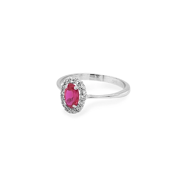 Gold Ring with Colored Stones