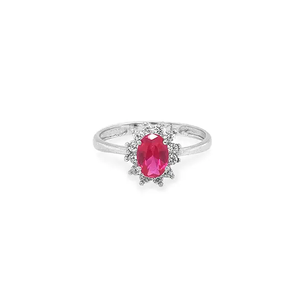 Gold Ring with Colored Stones