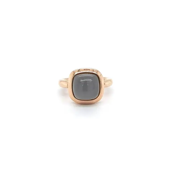Gold Ring with Grey Stone