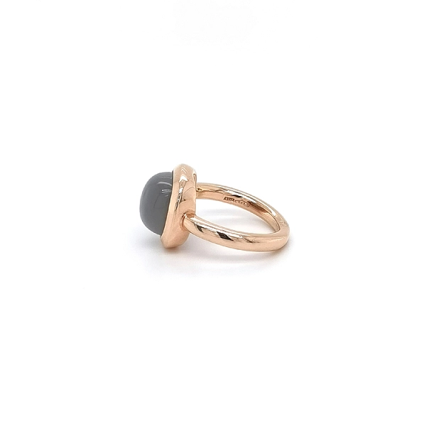 Gold Ring with Grey Stone