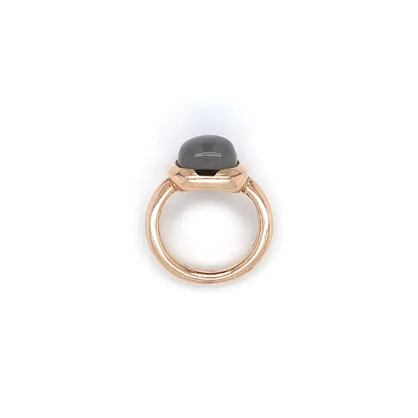 Gold Ring with Grey Stone