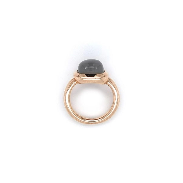 Gold Ring with Grey Stone