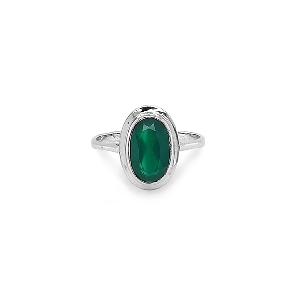 Gold Ring with Green Stone