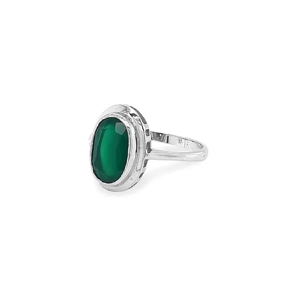 Gold Ring with Green Stone