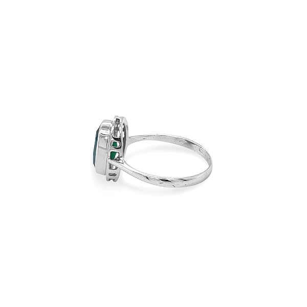 Gold Ring with Green Stone