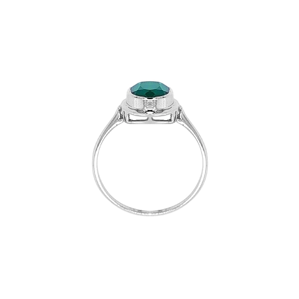 Gold Ring with Green Stone