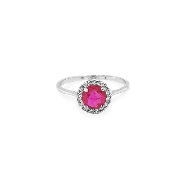 Gold Ring with Colored Stones