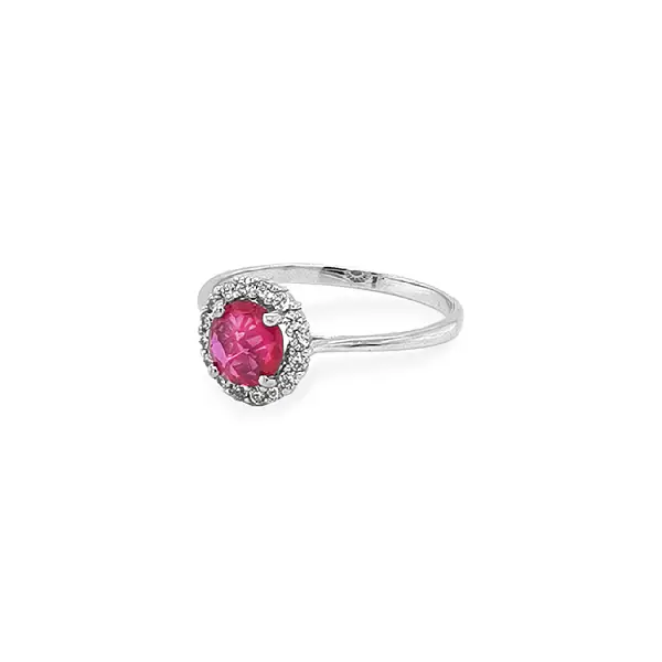 Gold Ring with Colored Stones