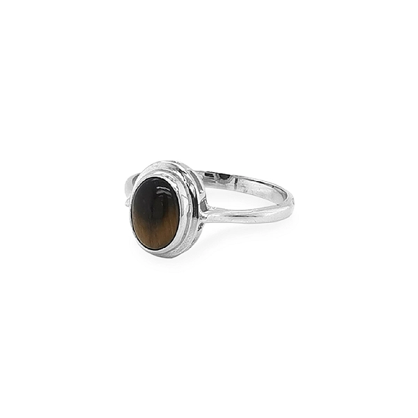 Gold Ring with Tiger Eye