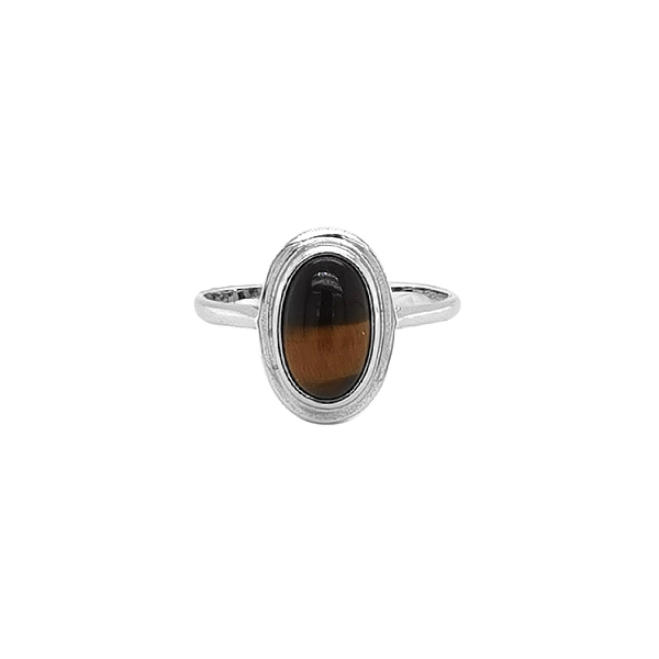 Gold Ring with Tiger Eye