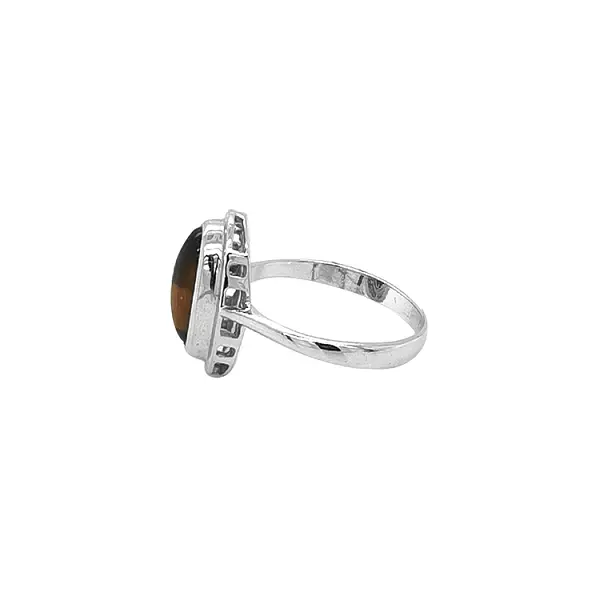 Gold Ring with Tiger Eye