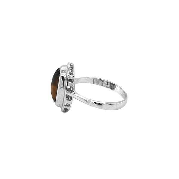 Gold Ring with Tiger Eye