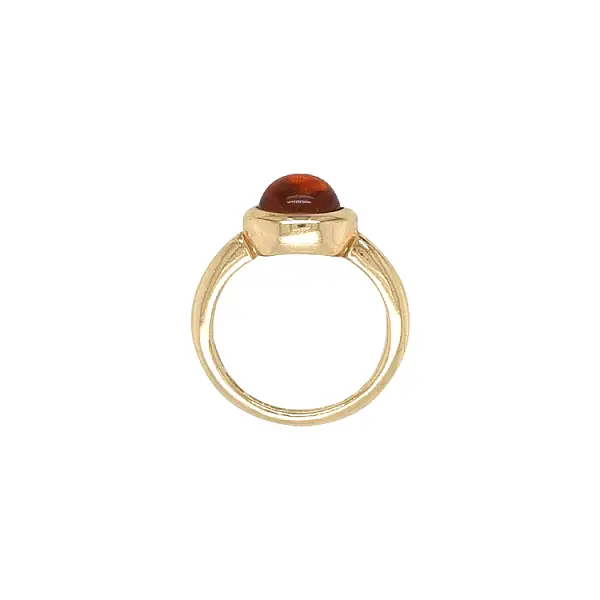 Golden Ring with Quartz