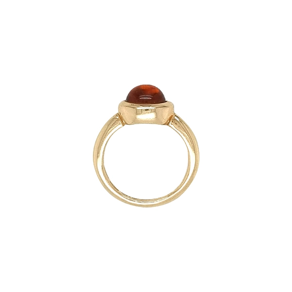 Golden Ring with Quartz
