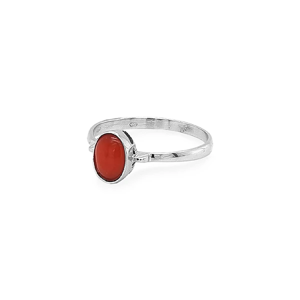 Gold Ring with Coral