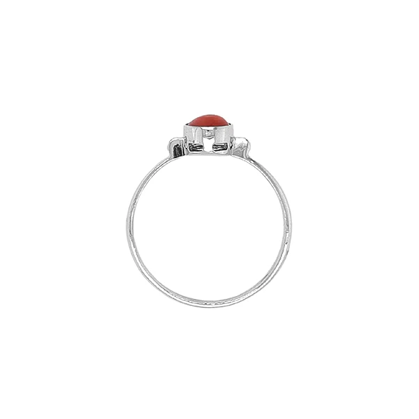 Gold Ring with Coral