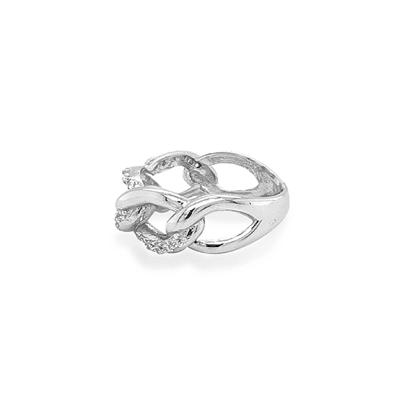 Gold Ring with Zircons