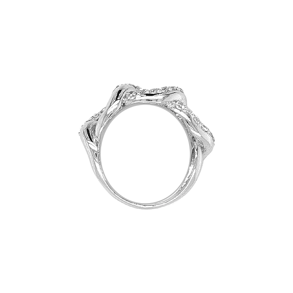 Gold Ring with Zircons