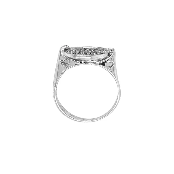 Gold Ring with Zircons