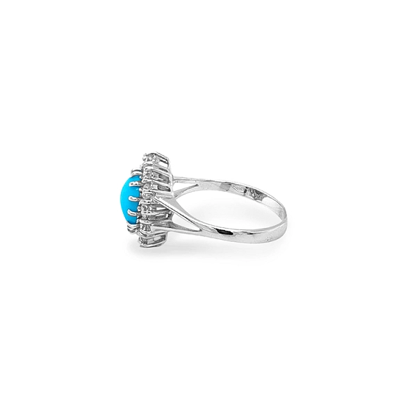 Gold Ring with Tyrrhys and Zircons