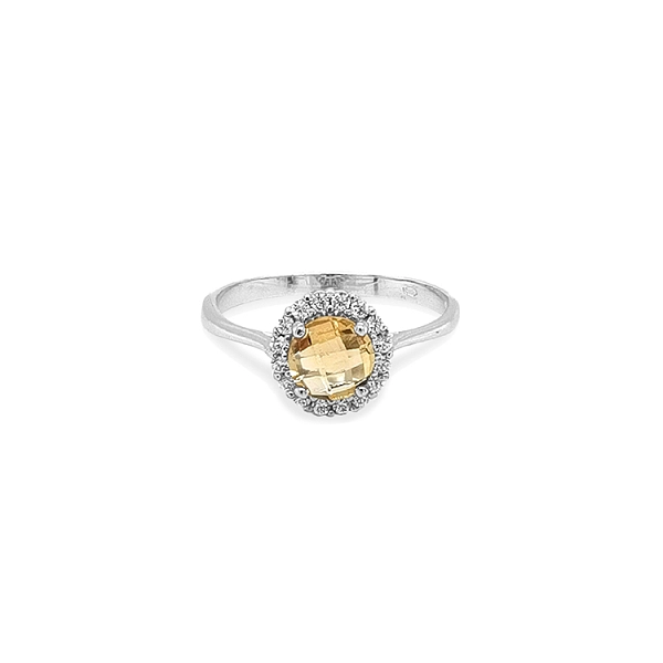 Gold Ring with Colored Stones