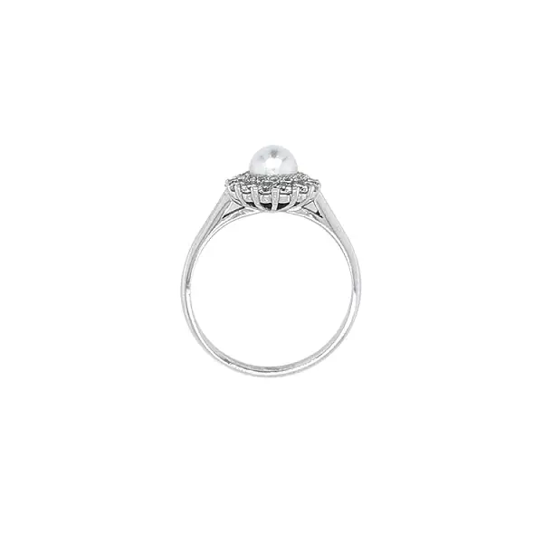 Ring with White Gold Pearl