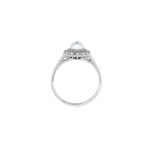 Ring with White Gold Pearl