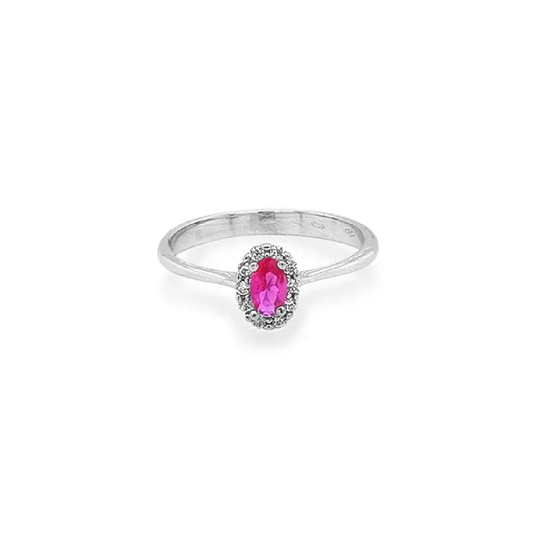 Gold Ring with Colored Stones