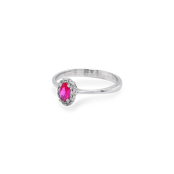 Gold Ring with Colored Stones