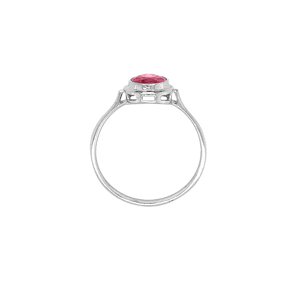 Gold Ring with Red Stone