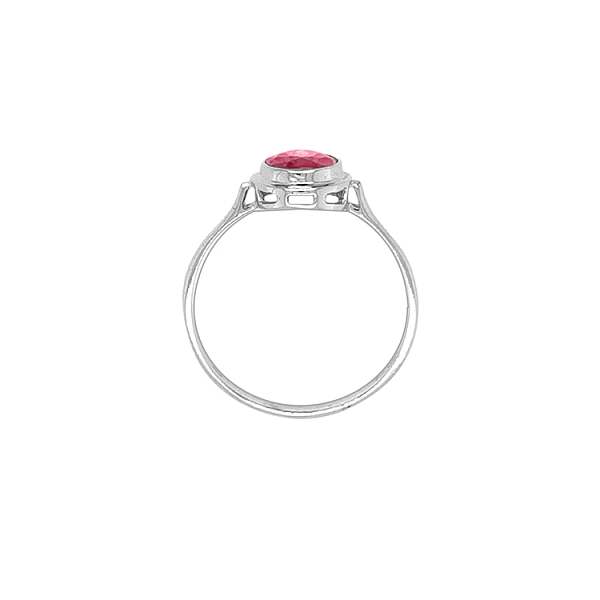 Gold Ring with Red Stone