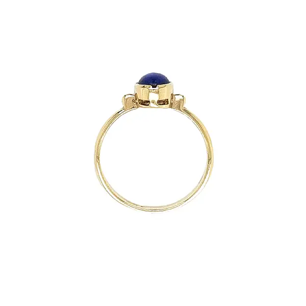 Gold Ring with Lapis Lazuli