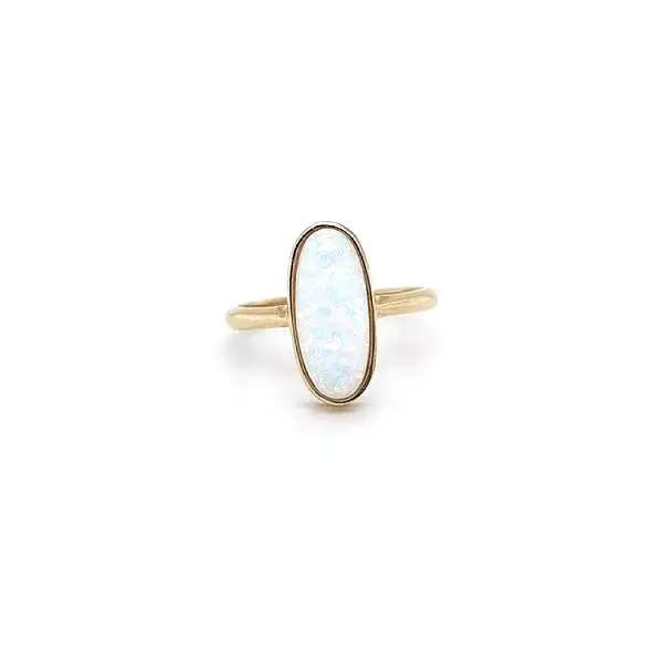 Gold Ring with Opal