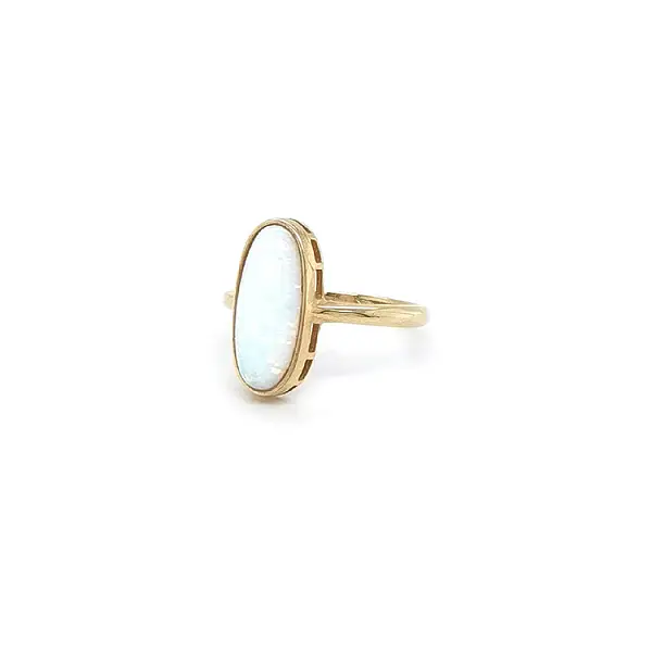 Gold Ring with Opal