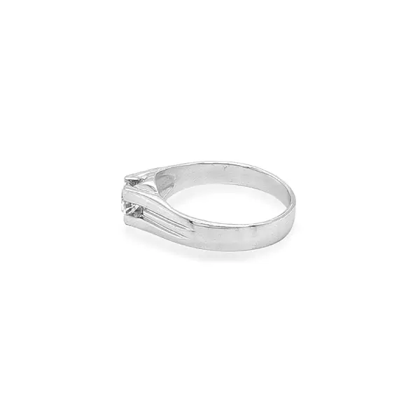Gold Ring with Zircon