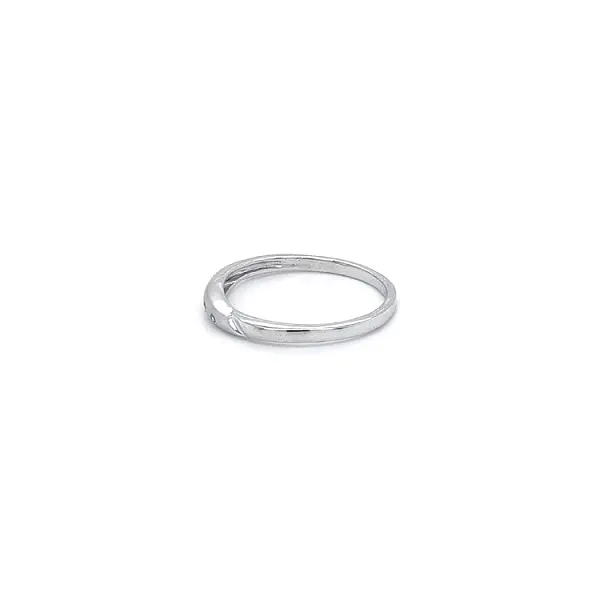 Ring with White Gold Zircons