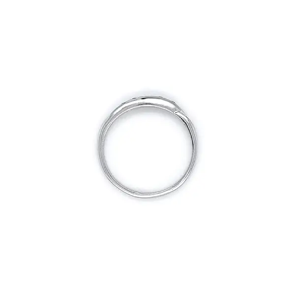 Ring with White Gold Zircons