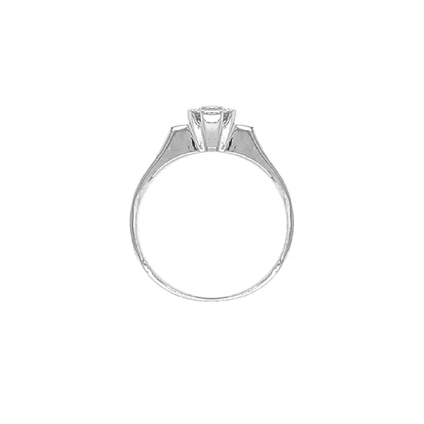 Gold Ring with Zircon