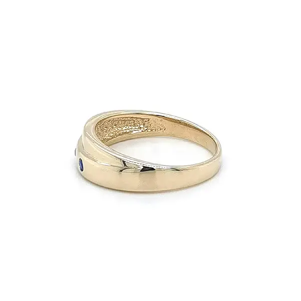 Gold Ring with Colored Stones