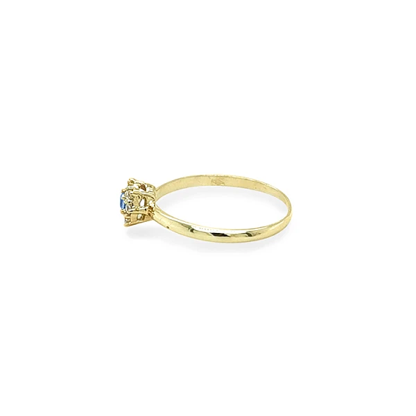 Gold Ring with Colored Stones