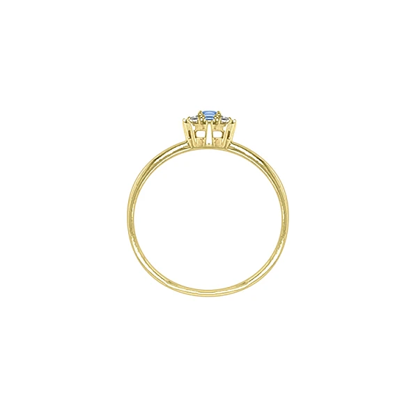 Gold Ring with Colored Stones