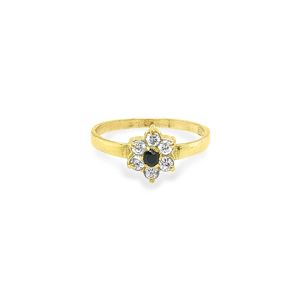 Gold Ring with Colored Stones