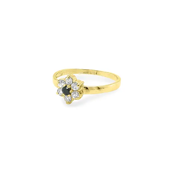 Gold Ring with Colored Stones