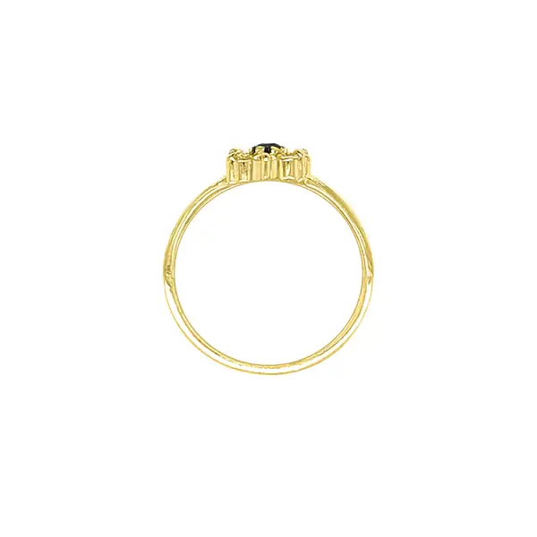 Gold Ring with Colored Stones