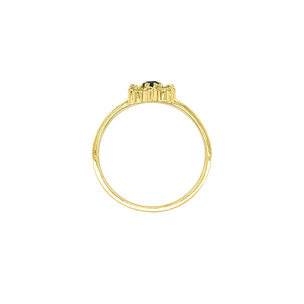 Gold Ring with Colored Stones