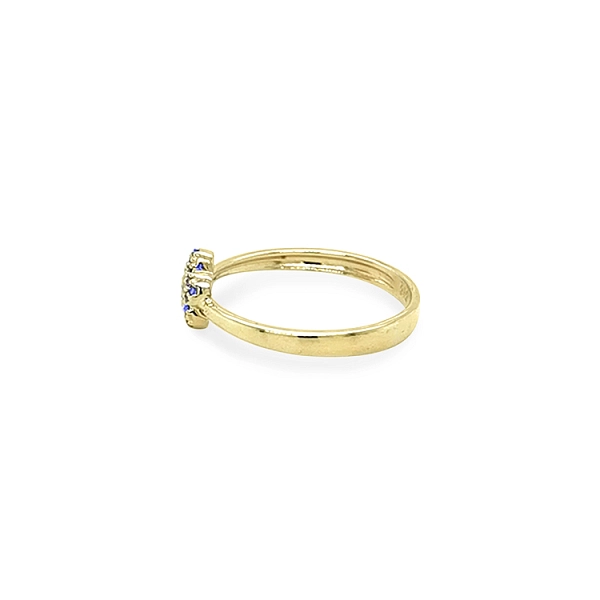 Gold Ring with Colored Stones